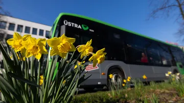 Mit der ÜSTRA an Christi Himmelfahrt unterwegs    ÜSTRA bietet zusätzliche Nachtverkehre an – Busse und Stadtbahnen fahren tagsüber nach dem Sonntagsfahrplan. 