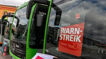 Am Mittwoch, 20. Mai 2026 und am Donnerstag, 21. Mai 2026 - Busse und Bahnen der ÜSTRA und regiobus werden bestreikt.