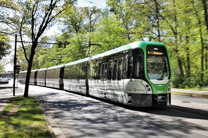 TW3000 fährt durchs Grüne bei Sonnenschein