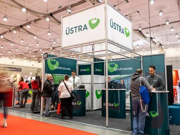 ÜSTRA Stand auf der Jobmesse im HCC