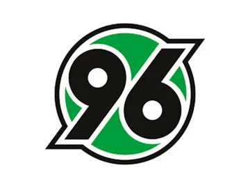 Logo vom Fußballverein Hannover 96 vor weißem Hintergrund